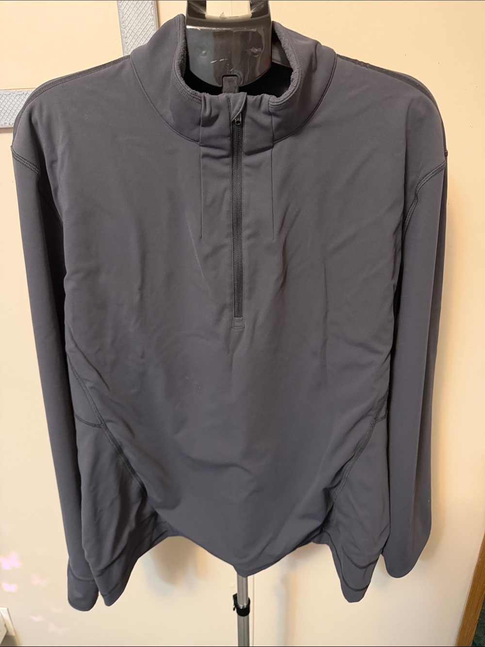 Lululemon Men's Engineered Paneled Fleece Half-Zip Pullover Gray XL
